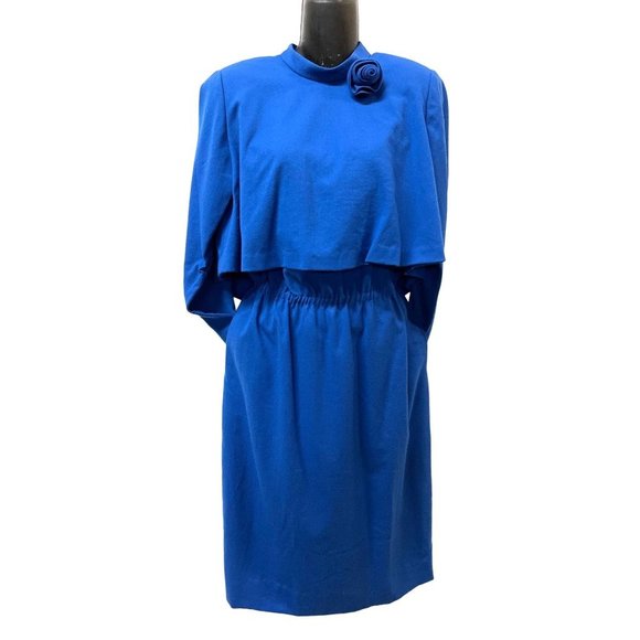 Doncaster Custom Royal Blue Executive Vintage Dress - Picture 1 of 14
